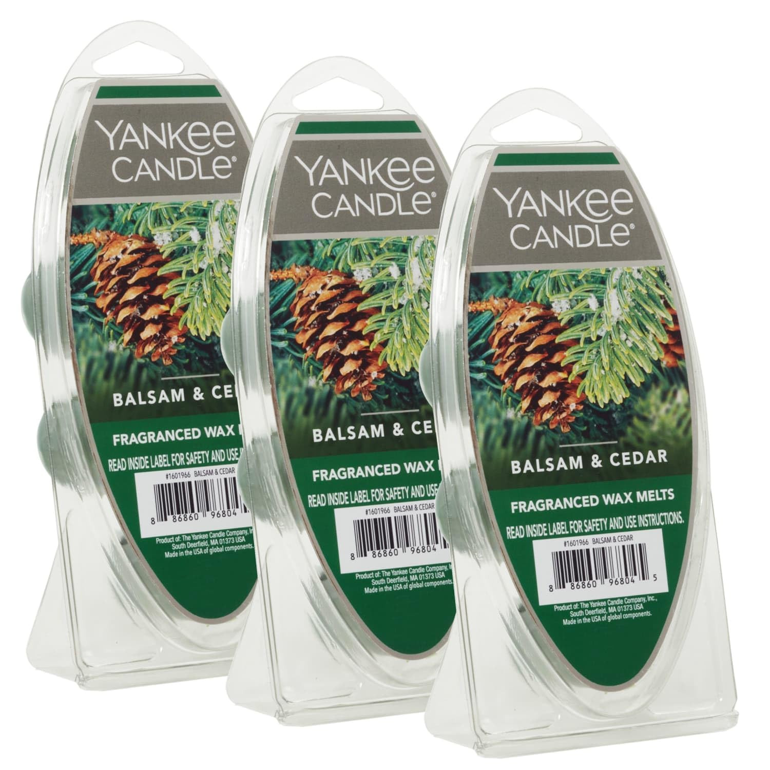 Yankee Candle Balsam & Cedar Wax Melts Packs of 3-18 Total Wax Melts Perfect for Christmas & Holi... | Amazon (US)