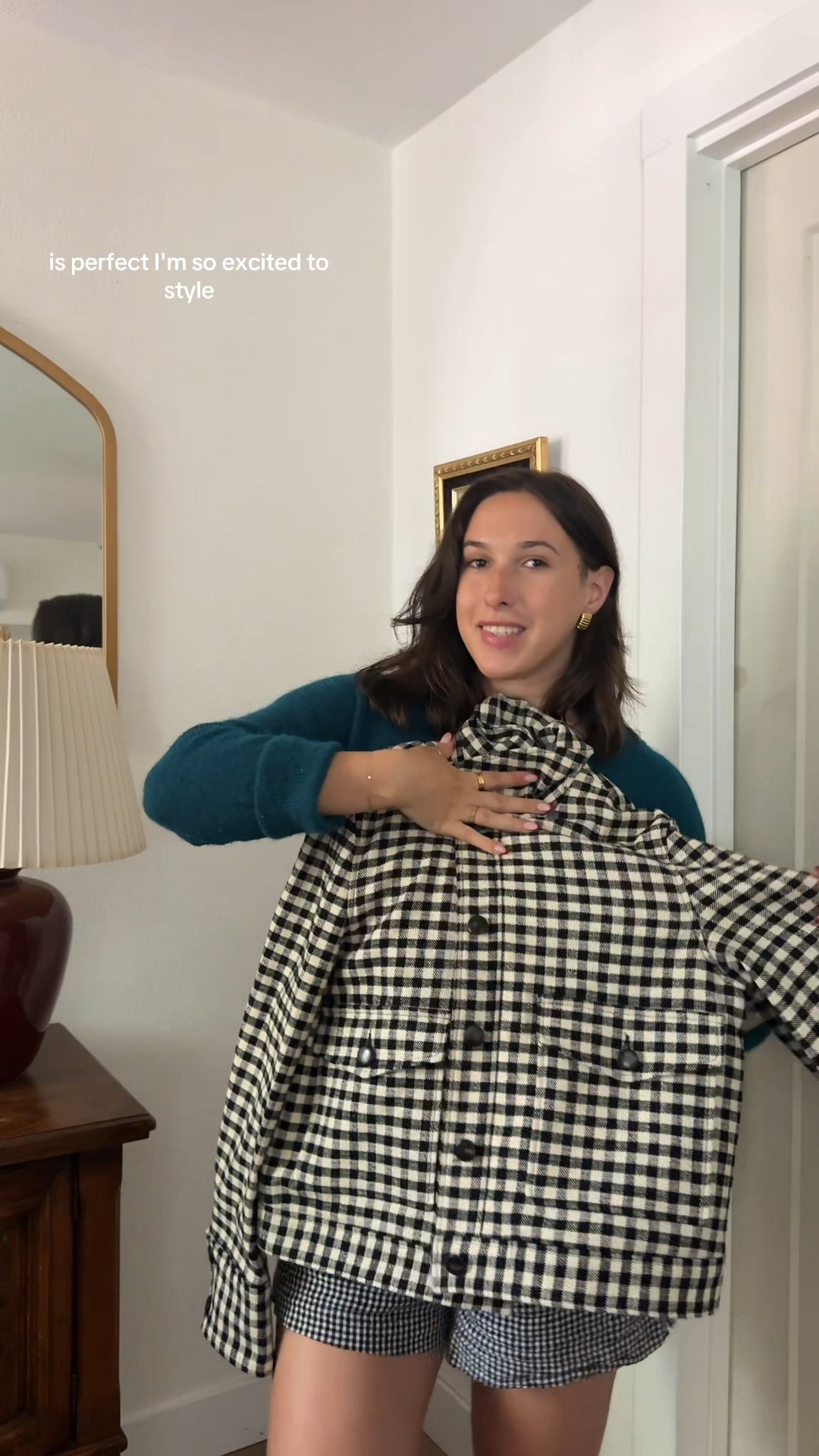 Sezane fall unboxing! Wearing size 6 and I’m 5’4. Perfect gingham fall jacket | fall jackets, jackets for fall, tall boots, knee high boots, sezane outfits, Emile cardigan, fall outfits 

#LTKStyleTip #LTKMidsize #LTKSeasonal