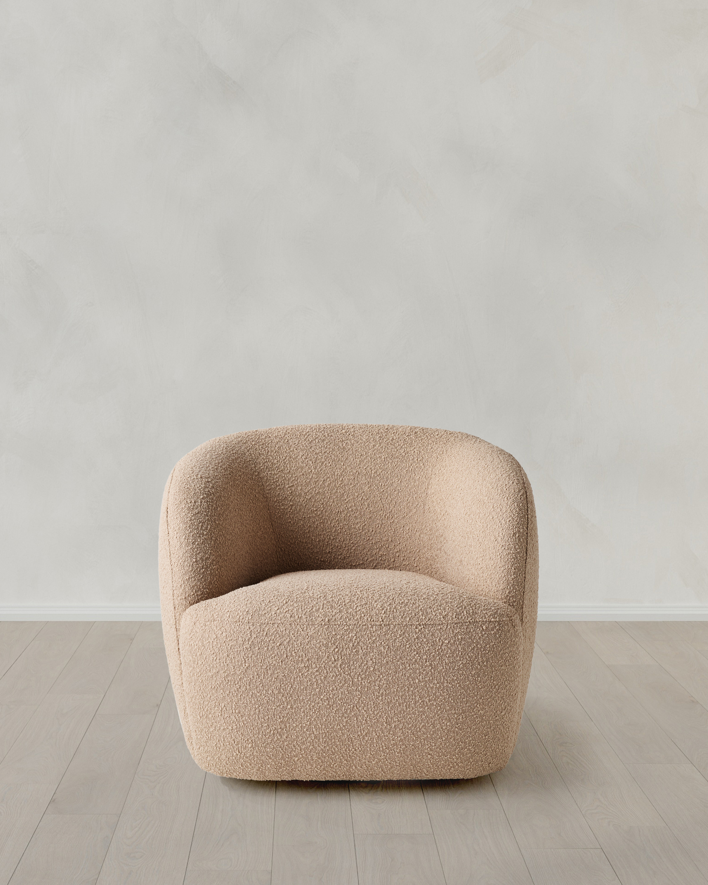 Quince | Performance Boucle Swivel Chair in Dune, Polyester | Quince