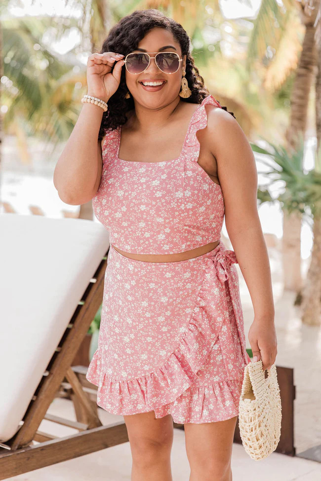Meant To Be Two Piece Pink Floral Set | Pink Lily