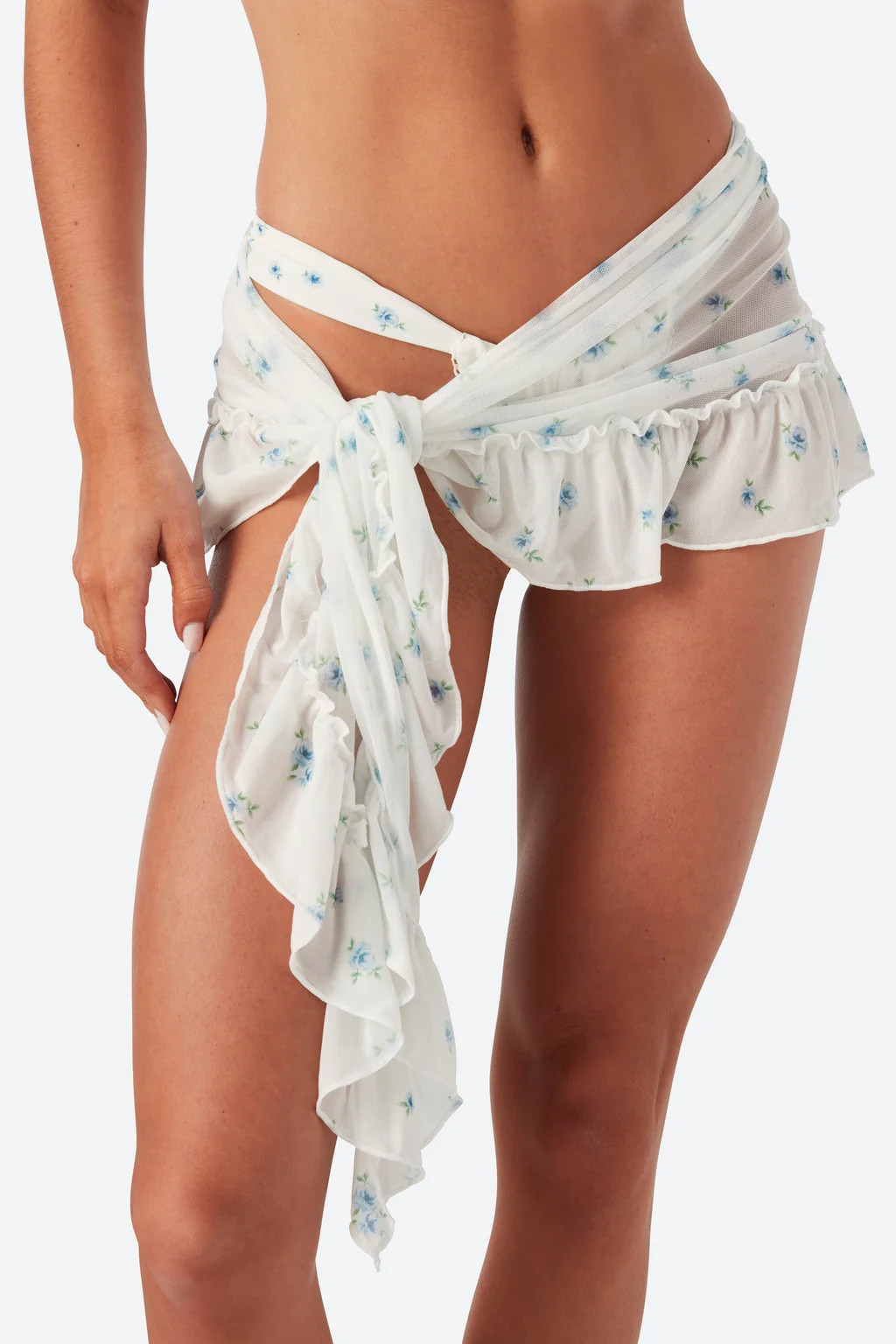 THE SELENA SARONG - BLUE ROSE | Dolce Leone Swim