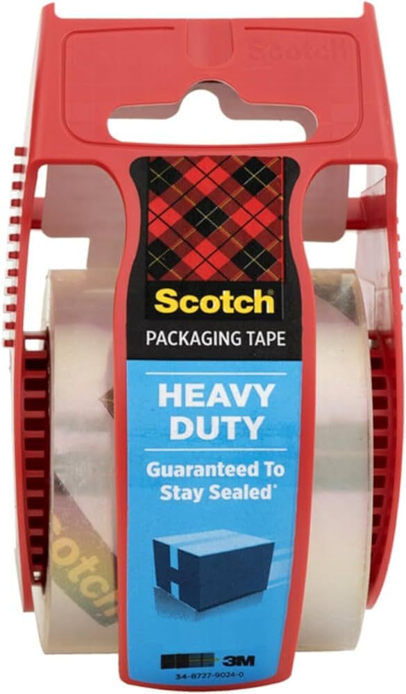 Scotch Heavy Duty Shipping Packaging Tape, 1.88"x 27.7 yd, Great for Packing, Shipping & Moving, ... | Amazon (US)
