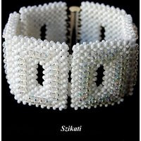 White Metal-Free Beadwoven Bracelet, Ooak Beaded High Fashion Wedding Jewelry, Elegant Women's Accessory, Gift For Her, Original Beadwork | Etsy (UK)