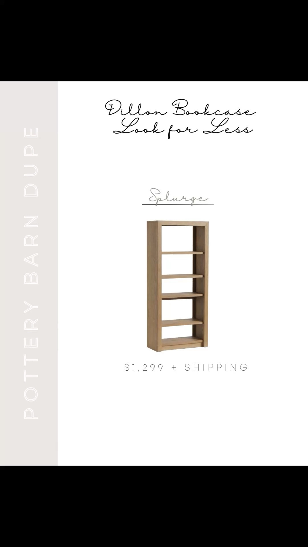 If you love the look of the Pottery Barn Dillon bookcase but not the price tag, these are the best look-for-less options I’ve found. Same clean warm oak tones and open shelving style, just way more budget friendly 🤍 Linking my favorites here so you can easily compare.

#LTKSaleAlert #LTKHome
