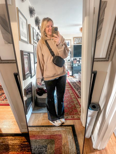 Quick errands running outfit! Love these flare leggings from athleta! 

leggings medium tall
hoodie xl
shoes 8



#LTKfindsunder50 #LTKstyletip #LTKover40