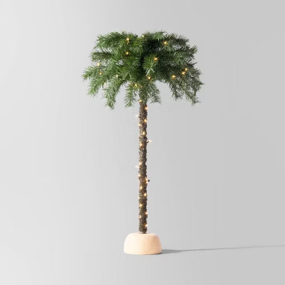 4' Palm Pre-Lit Artificial Christmas Tree Clear Lights - Wondershop™ | Target