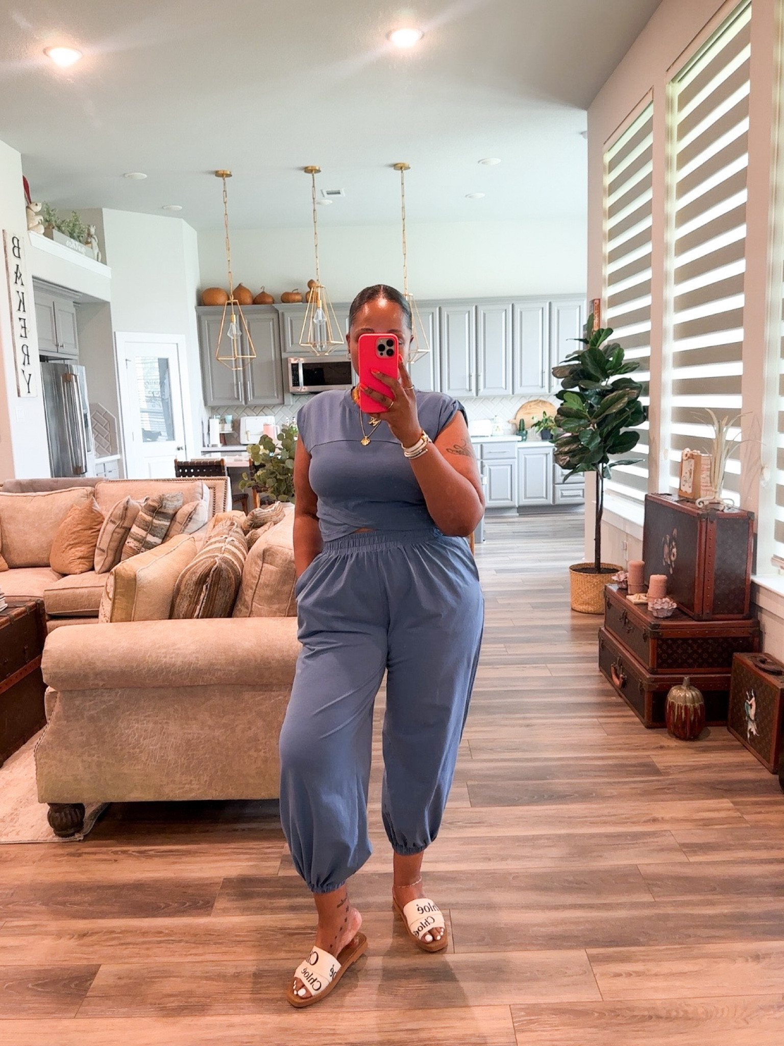 

Set (medium) 
Sandals -  tts 

Vacation outfit - matching set - 2 piece set - sandals - outfit - travel outfit - affordable outfit - sandals - summer outfit - summer -  transition - fall -  #ltkshoecrush #ltkfindsunder50 #ltkstyletip

