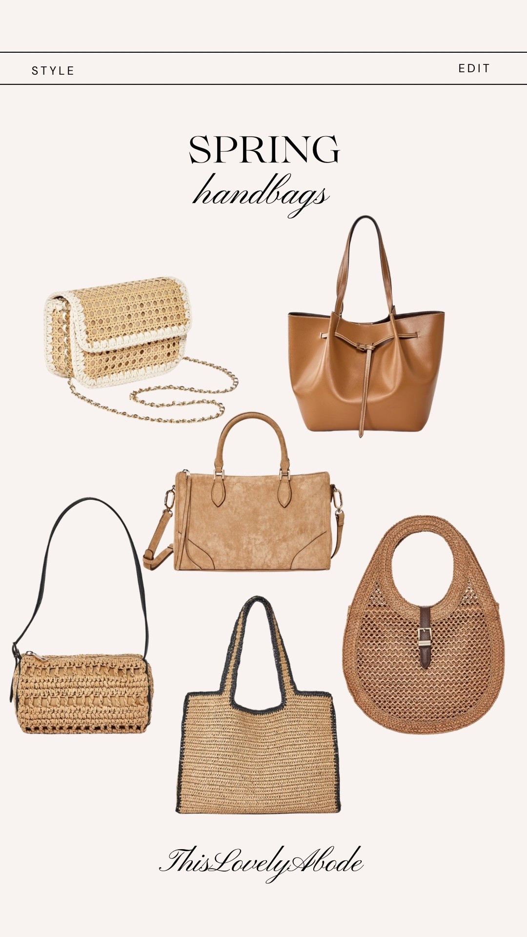 Trending spring handbags
#handbags #springfashion #stylefinds #target 

#LTKBeauty #LTKSeasonal #LTKHome