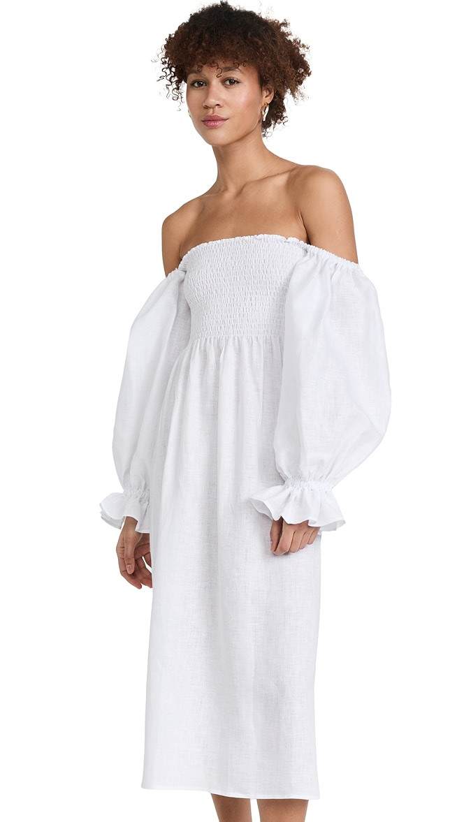 Sleeper Atlanta Linen Dress in White | SHOPBOP | Shopbop