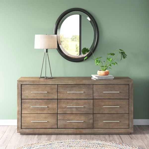 Brooks 9 Drawer 75'' W Solid Wood Dresser | Wayfair North America