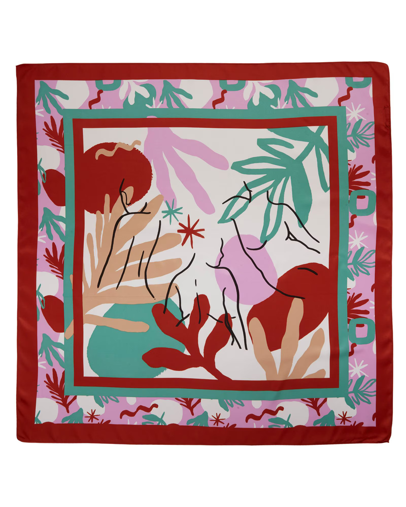 Lenço Quadrado Acetinado Abstrata Branco Accessori by Riachuelo | Riachuelo (BR)