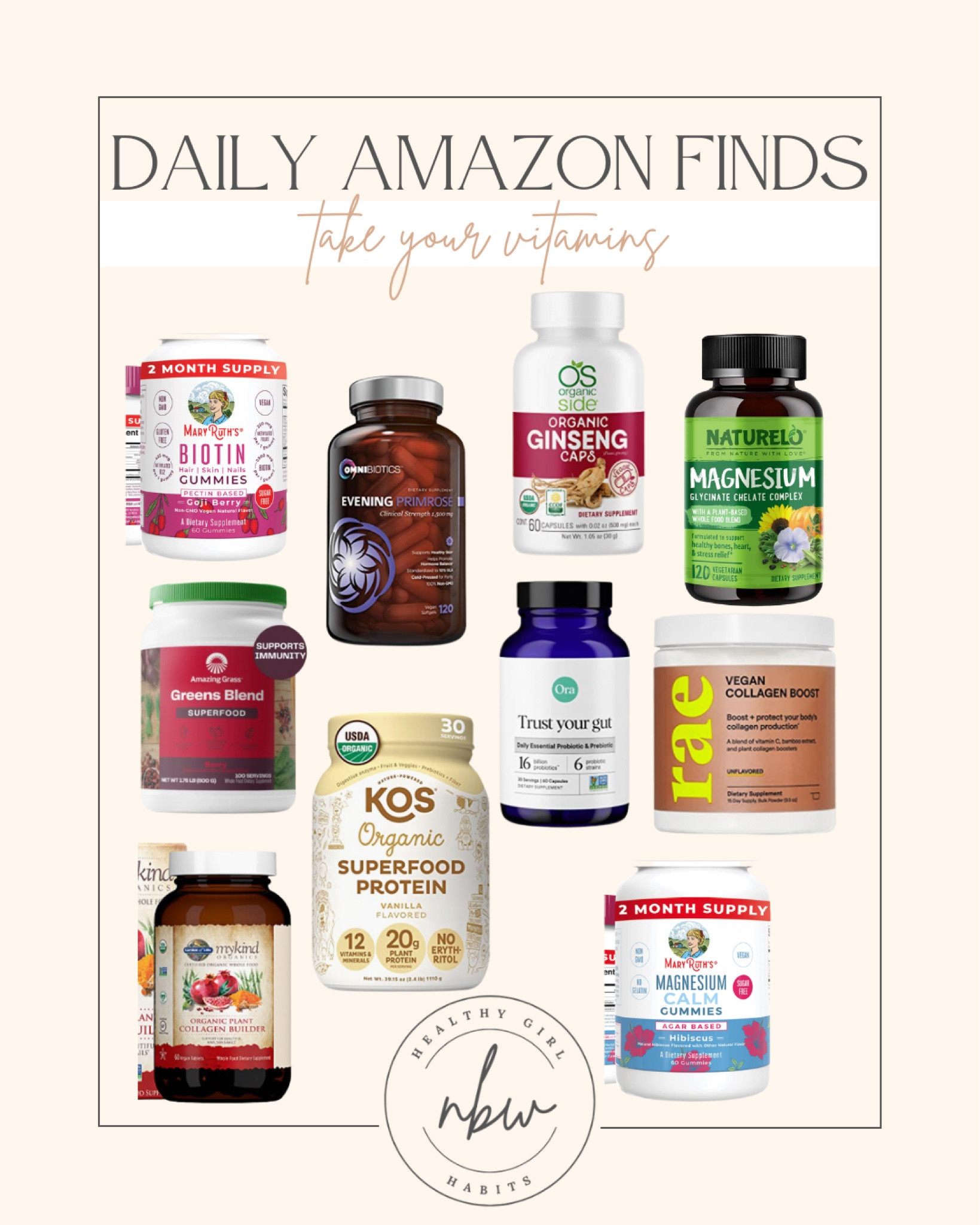 Daily Amazon Finds: This Wellness Wednesday, don't forget to take your vitamins!

#LTKfit