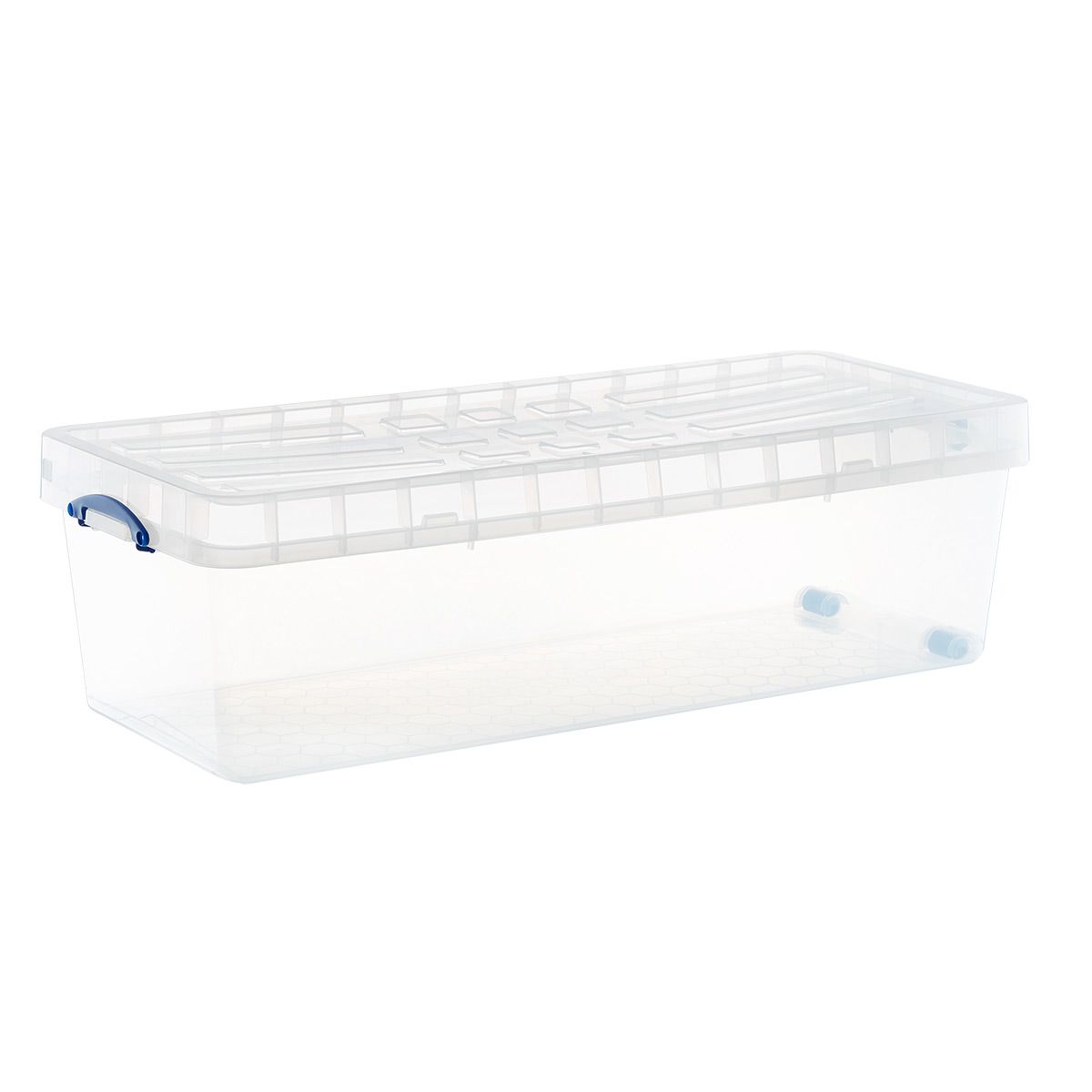 134 ltr. X-Large Premier Modular Tote w/ Wheels Clear | The Container Store