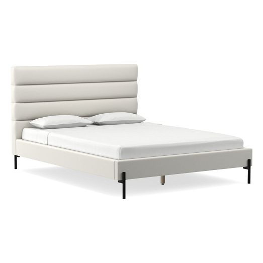 Emmett Channeled Bed - Metal Legs | West Elm (US)