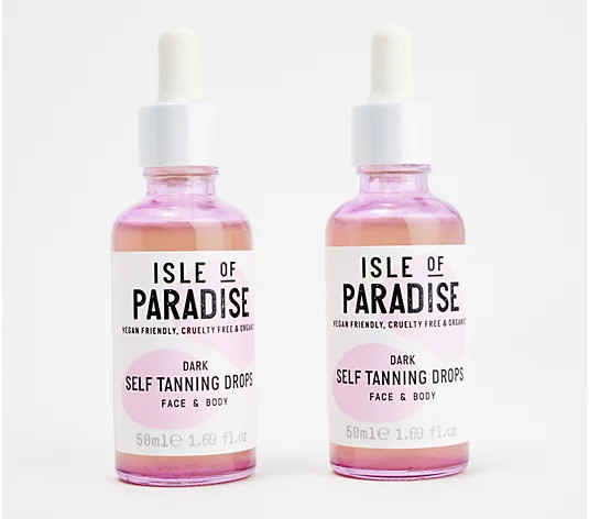 Isle of Paradise Supersize Self-Tanning Drops Duo | QVC