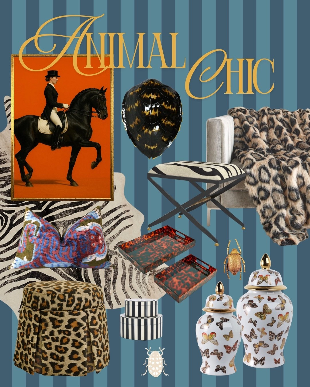 Classic motifs, bold patterns, and timeless silhouettes… layered in a way that feels collected, not themed ✨ Animal prints don’t have to shout to make a statement, they just need the right balance!

#LTKhome
#LTKfinds
#LTKstyling
#AnimalPrintDecor
#EclecticStyle
#MaximalistDecor
#DesignerDetails


#LTKSaleAlert #LTKHome