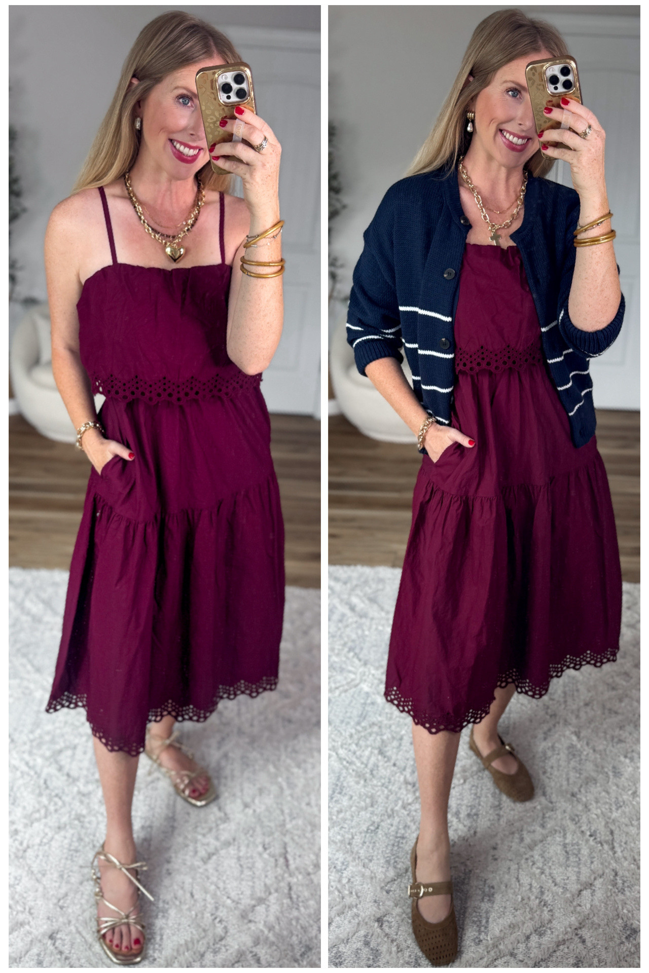 How to style this midi dress from Walmart for summer and into Fall

#LTKootd
