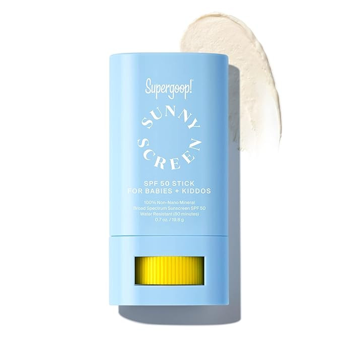 Supergoop! Sunnyscreen 100% Mineral Stick SPF 50, 0.7 oz - Face & Body Sunscreen for Babies & Kid... | Amazon (US)