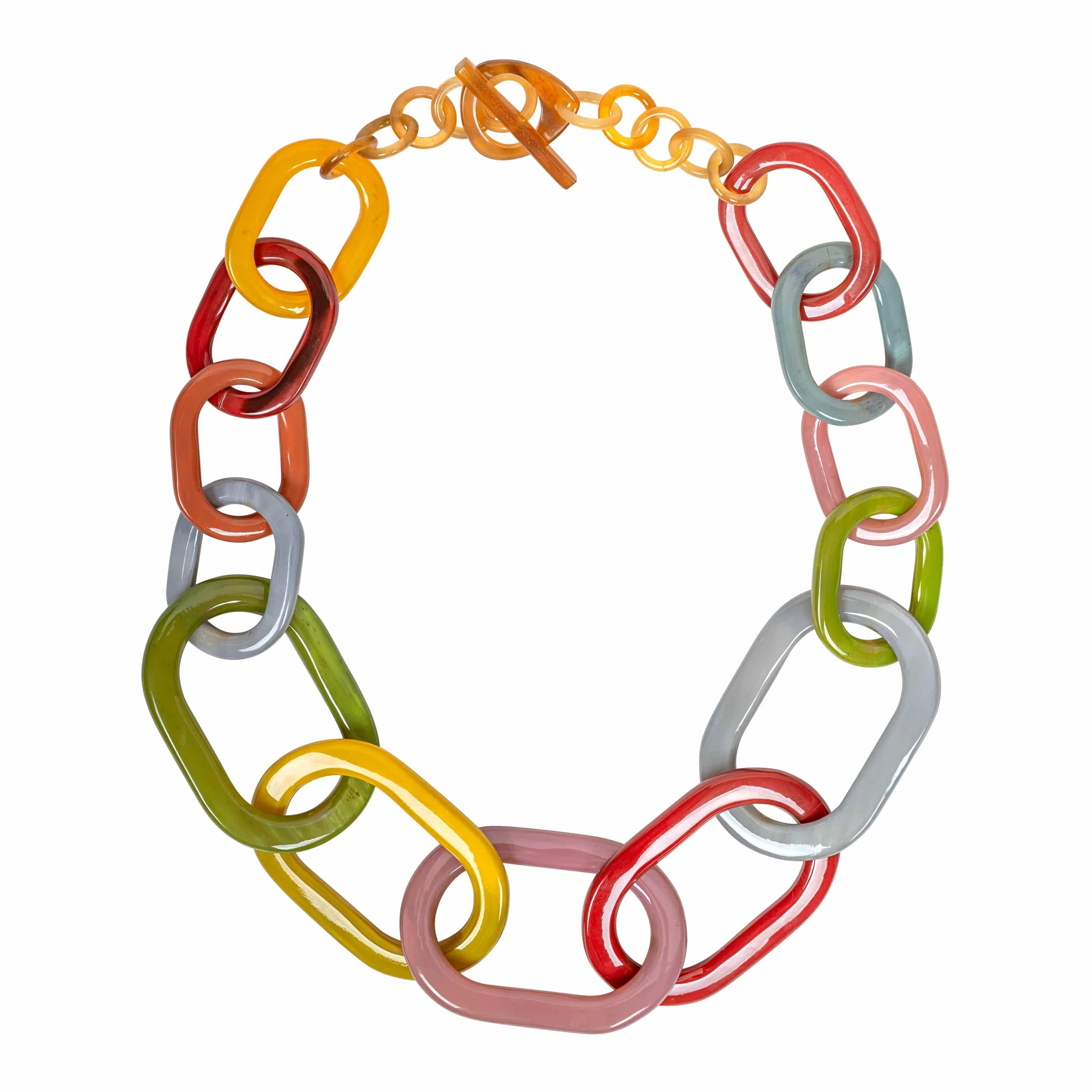 Smoky Rainbow Link Necklace | Sunshine Tienda