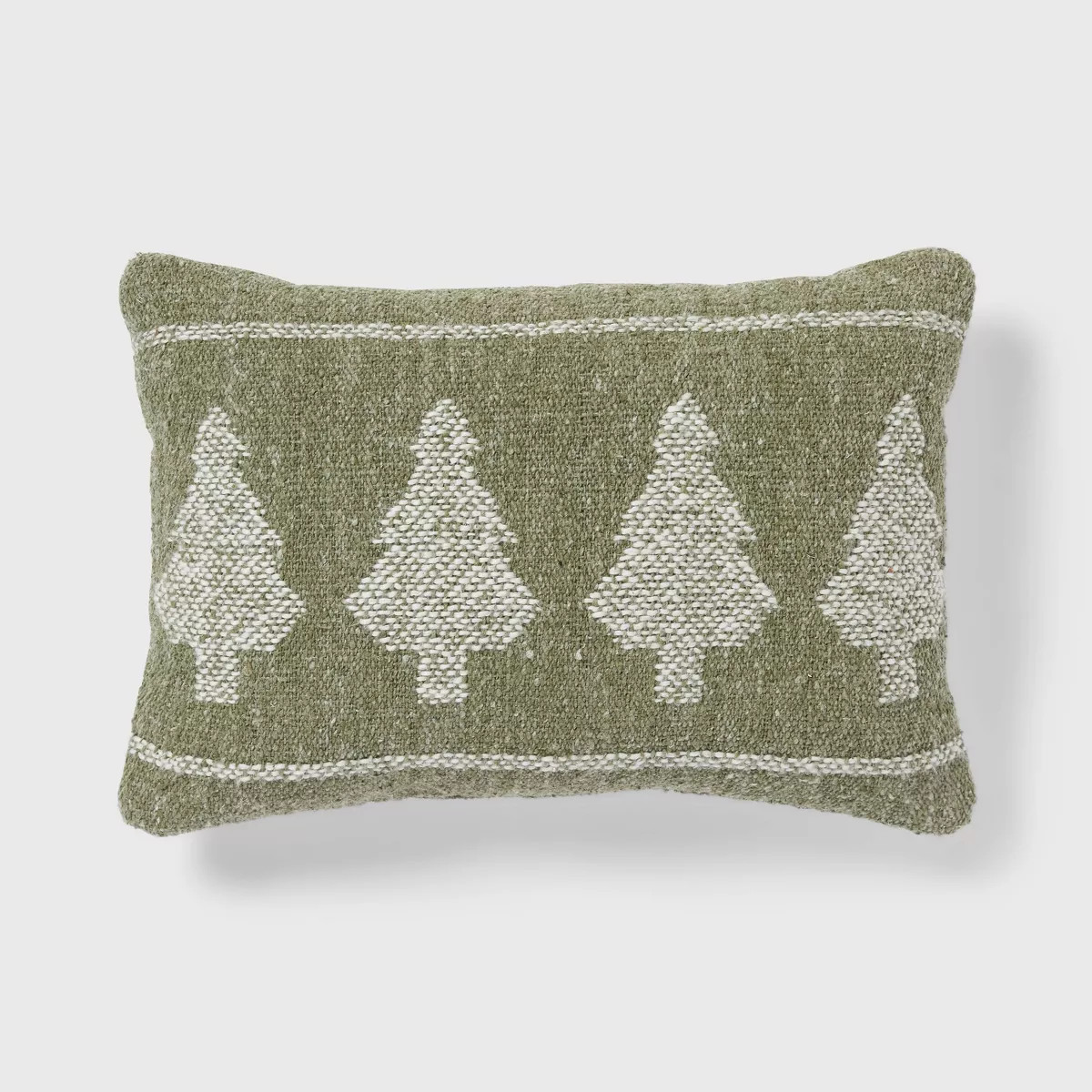 Oblong Holiday Decorative Pillow Woven Tree - Threshold™ | Target