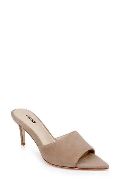 L'AGENCE Antoine Pointed Toe Sandal in Cappuccino at Nordstrom, Size 6.5 | Nordstrom