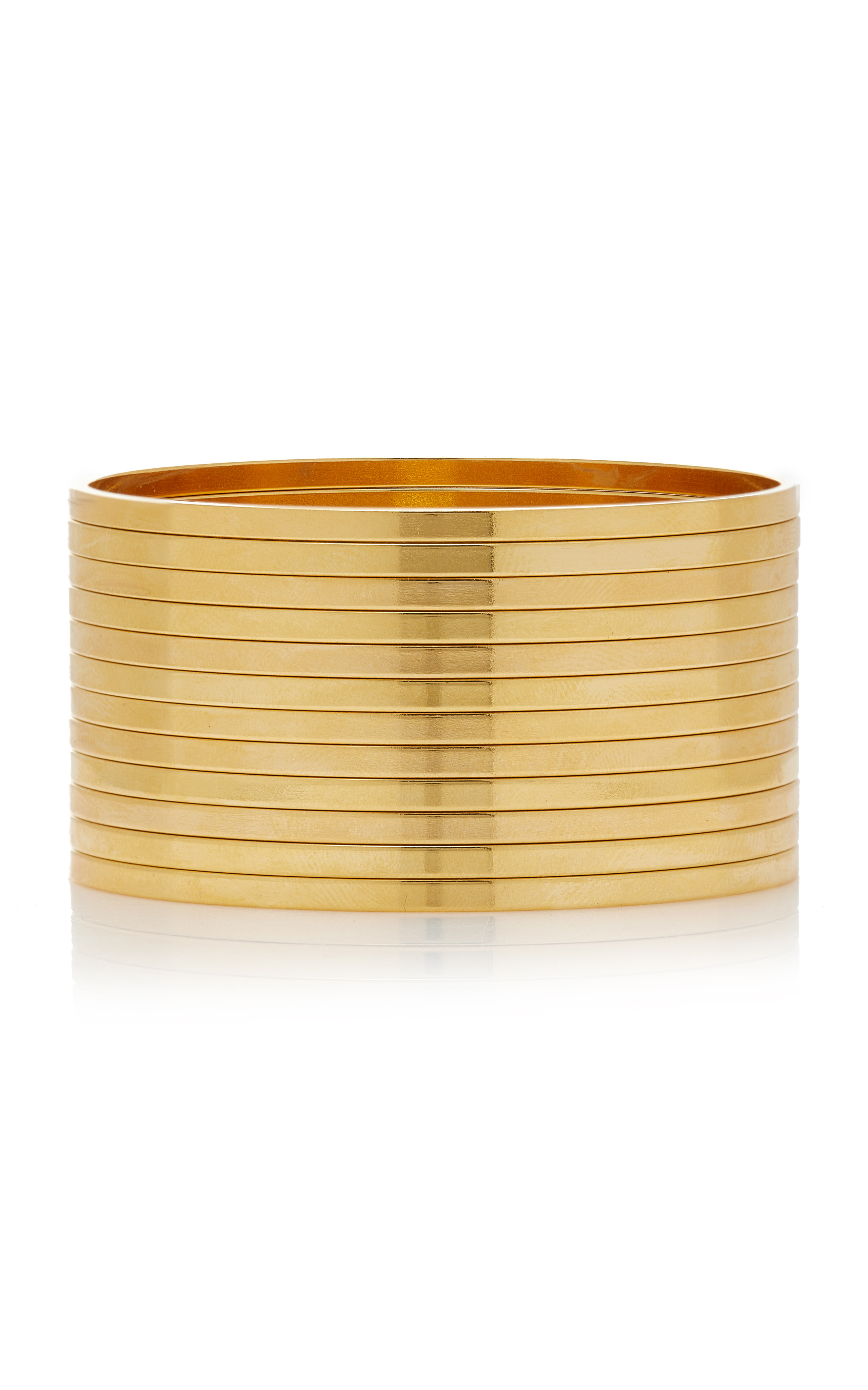 Exclusive Set-of-Twelve 24K Gold-Plated Bangles | Moda Operandi (Global)