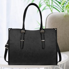 Laptop Bag For Women 15.6 Inch Waterproof Lightweight Leather Laptop Tote Bag Womens Professional Business Office Work Bag | SHEIN