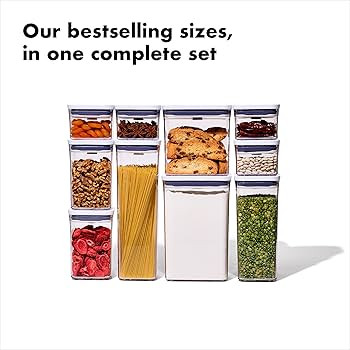 OXO Good Grips 10-Piece POP Container Set, White | Amazon (US)