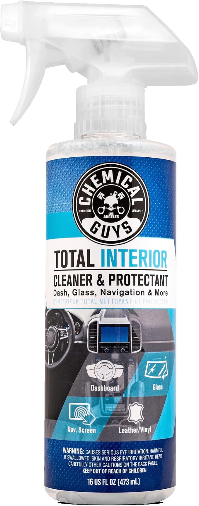 Chemical Guys Total Interior Cleaner & Protectant Interior Cleaner, Cleans & Protects Leather, Vi... | Amazon (US)