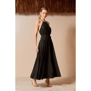 Saia Midi Plissada Cinto | OffPremium (BR)