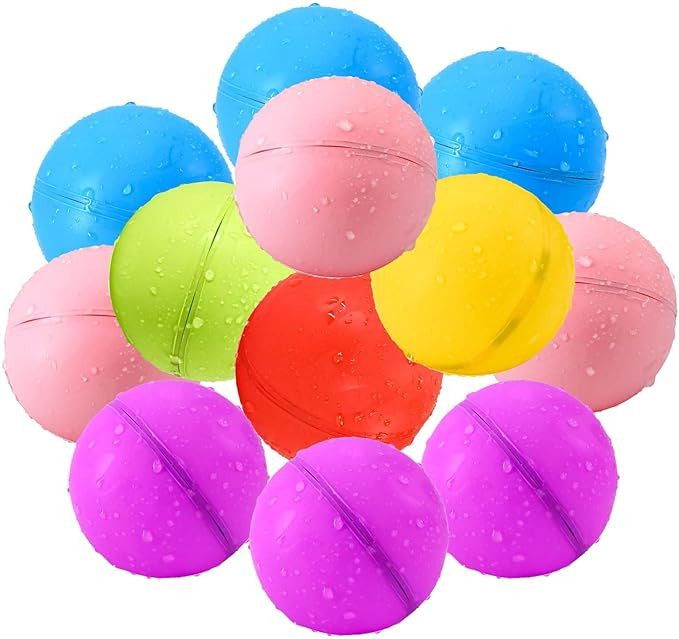 Reusable Water Bomb Balloons, 12Pack Magnetic Water Balloons Quick Fill, Self Sealing Water Ballo... | Amazon (US)