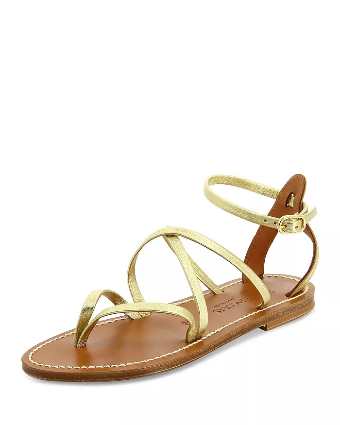 Women's Epicure Strappy Leather Thong Flat Sandals | Bloomingdale's (US)