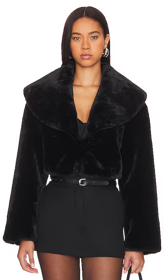 Danika Cropped Jacket in Black | Revolve Clothing (Global)