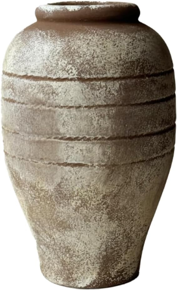 Antique Ceramic Flower Vase for Living Room Bedroom 9.06'' Farmhouse Decor for Bouquet Fake Plant... | Amazon (US)