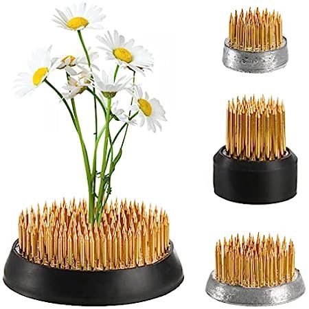 Amazon.com: Flower Frog Round Floral Arrangements - 5 Pieces Metal Floral Holder Pin Frogs Japanese  | Amazon (US)