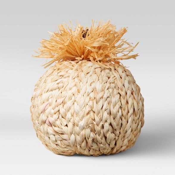 7" x 7" Decorative Oh Woven Pumpkin Spice Figurine - Opalhouse™ | Target