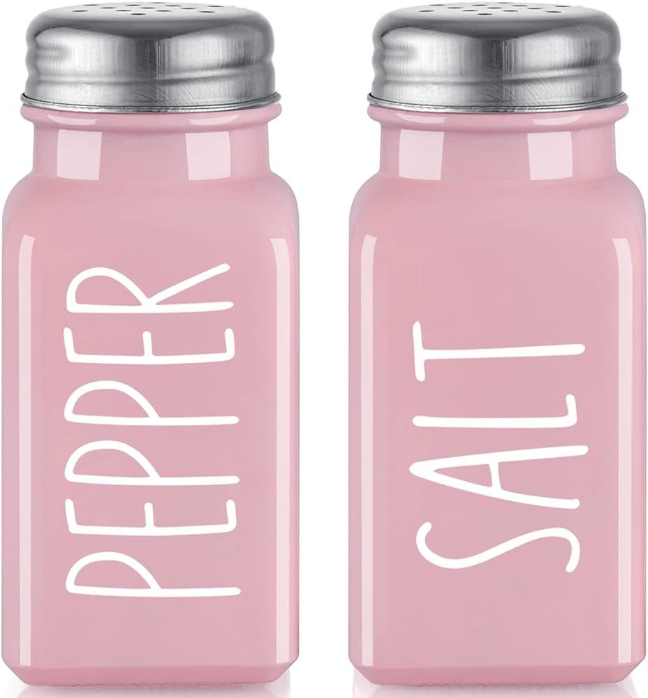 Pink Salt and Pepper Shakers Set - Pink Kitchen Decor and Accessories for Home Restaurants Weddin... | Amazon (US)