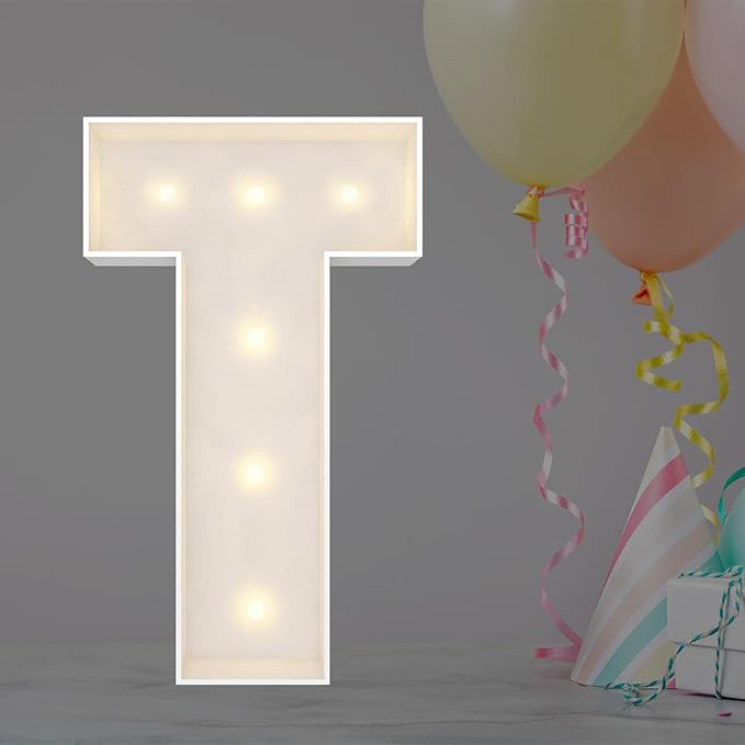 JoyBox Design 2FT Marquee Light Up Letters Numbers, Mosaic Balloon Frame, Party Decoration for Bi... | Amazon (US)