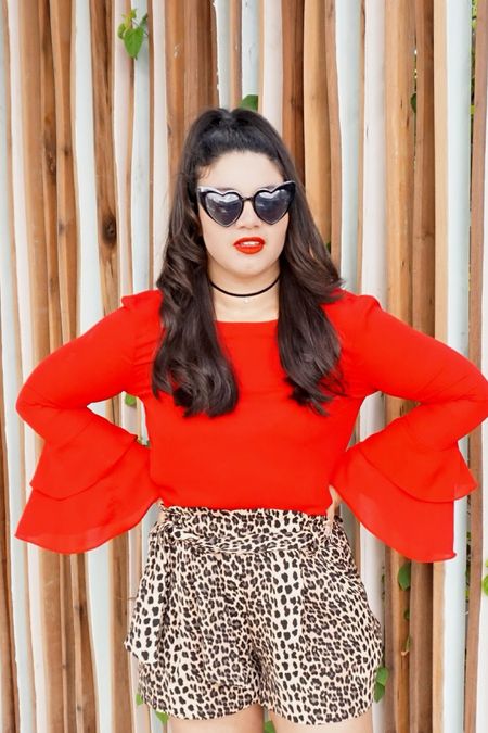 Heart sunglasses are my fav for vday! Also red and leopard go so good together! 

Red and leopard // valentines day 2024 