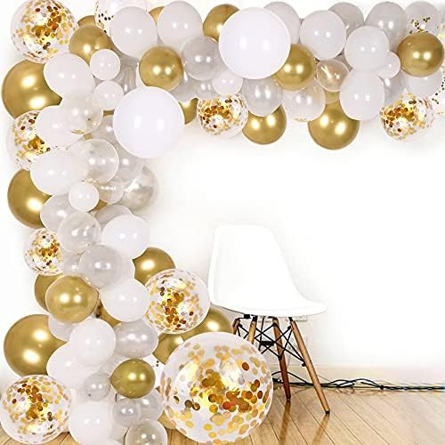 Amazon.com: DIY Balloon Arch & Garland kit,138Pcs Party Balloons Decoration Set, Gold Confetti & ... | Amazon (US)