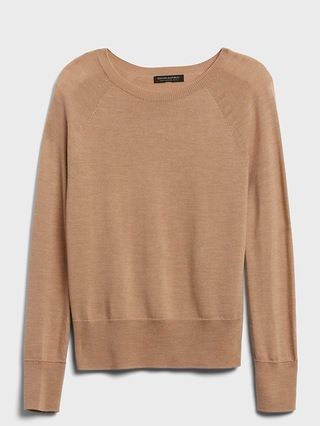 Seamless Merino Crew-Neck Sweater in Responsible Wool | Banana Republic (US)