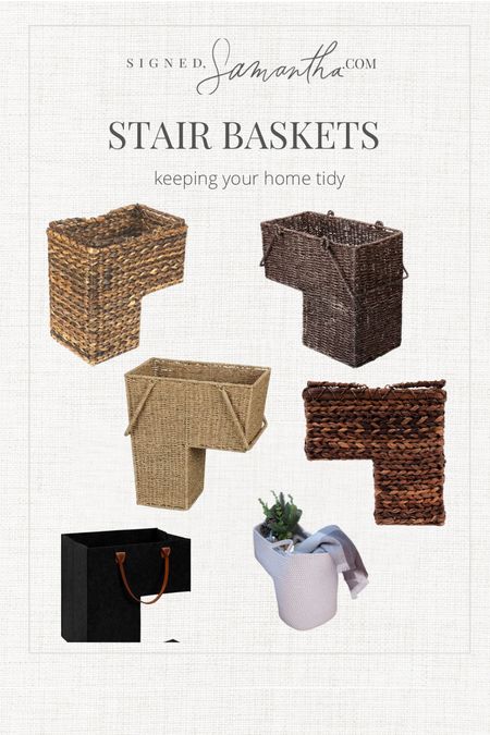 Stair baskets. Woven stair baskets. Target find. Amazon find. Home organization.  

#LTKhome #LTKstyletip #LTKFind