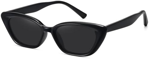 WOWSUN Small Cat Eye Sunglasses Womens Retro Narrow Trendy Polarized Sunglasses | Amazon (US)