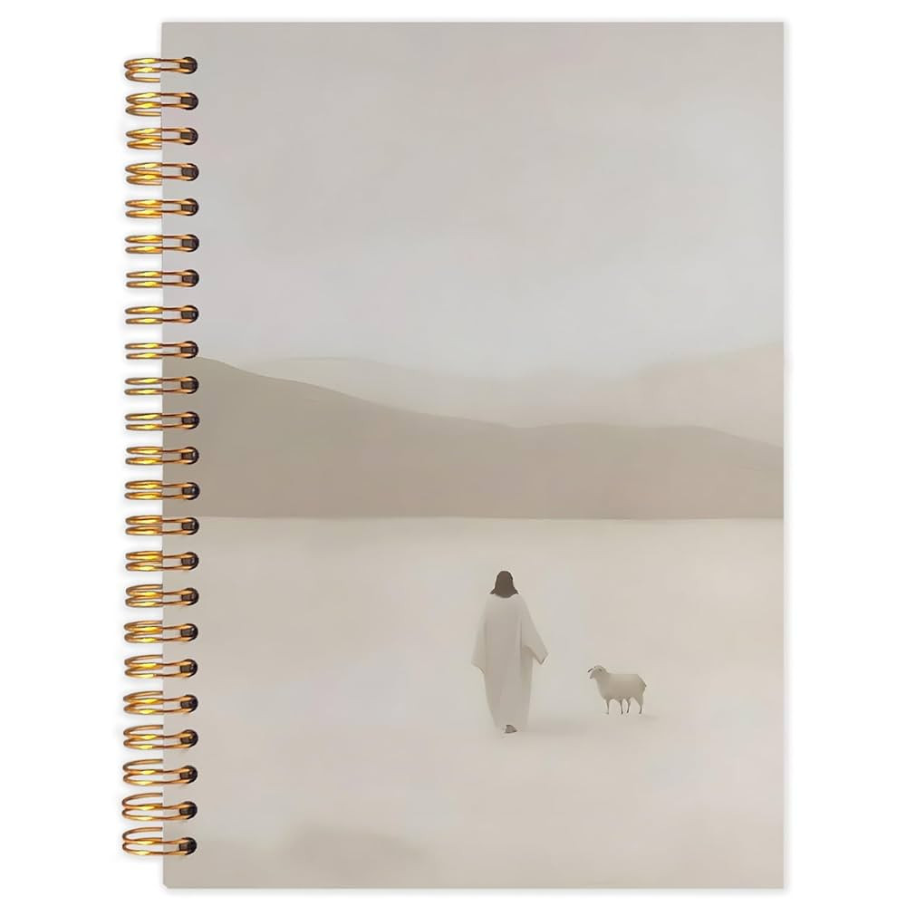 Likjad Christian Jesus and Lamb Spiral Notebook Journal 5.5x8.3, Bible Prayer Scripture Journals ... | Amazon (US)