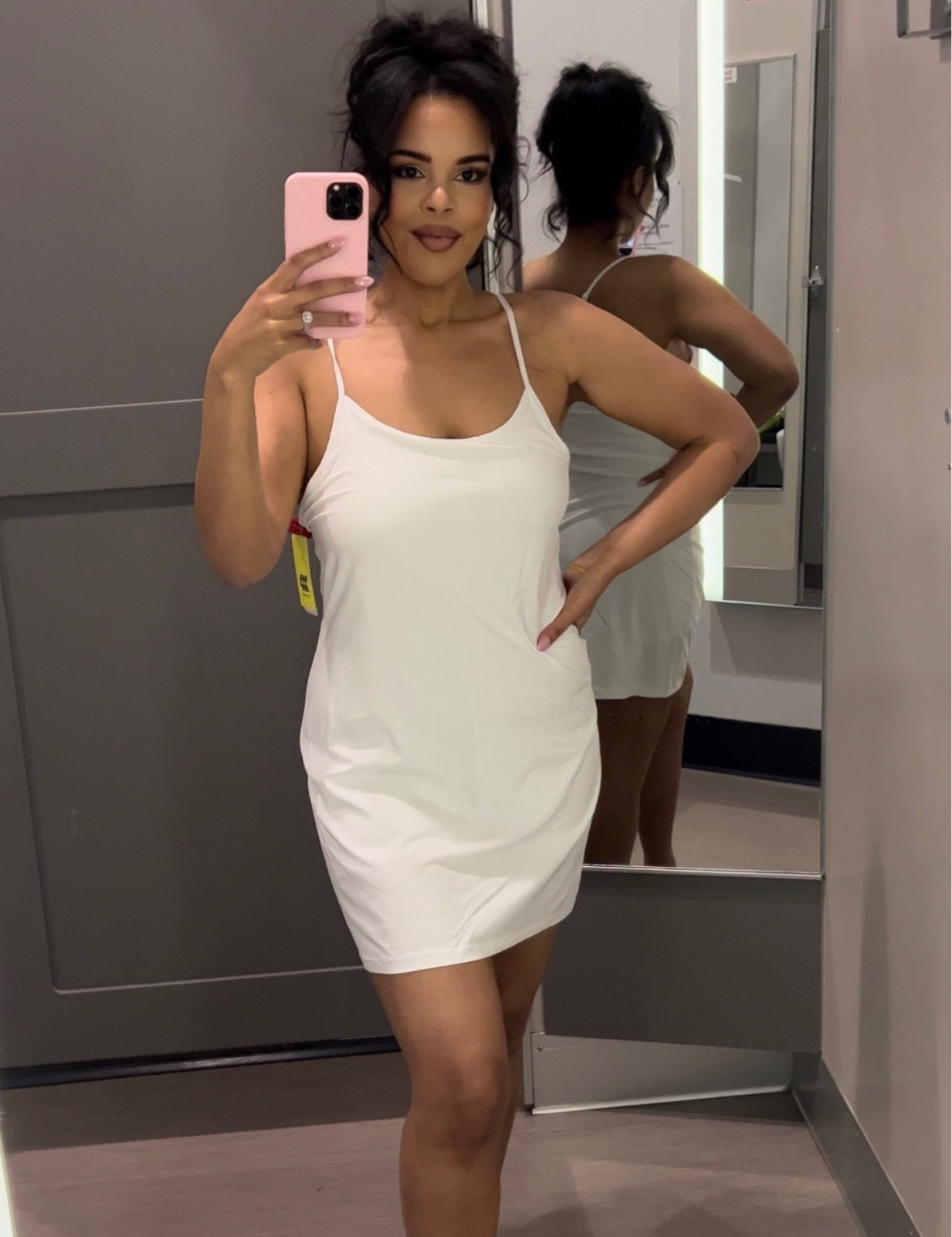 White tennis dress, work out dress 