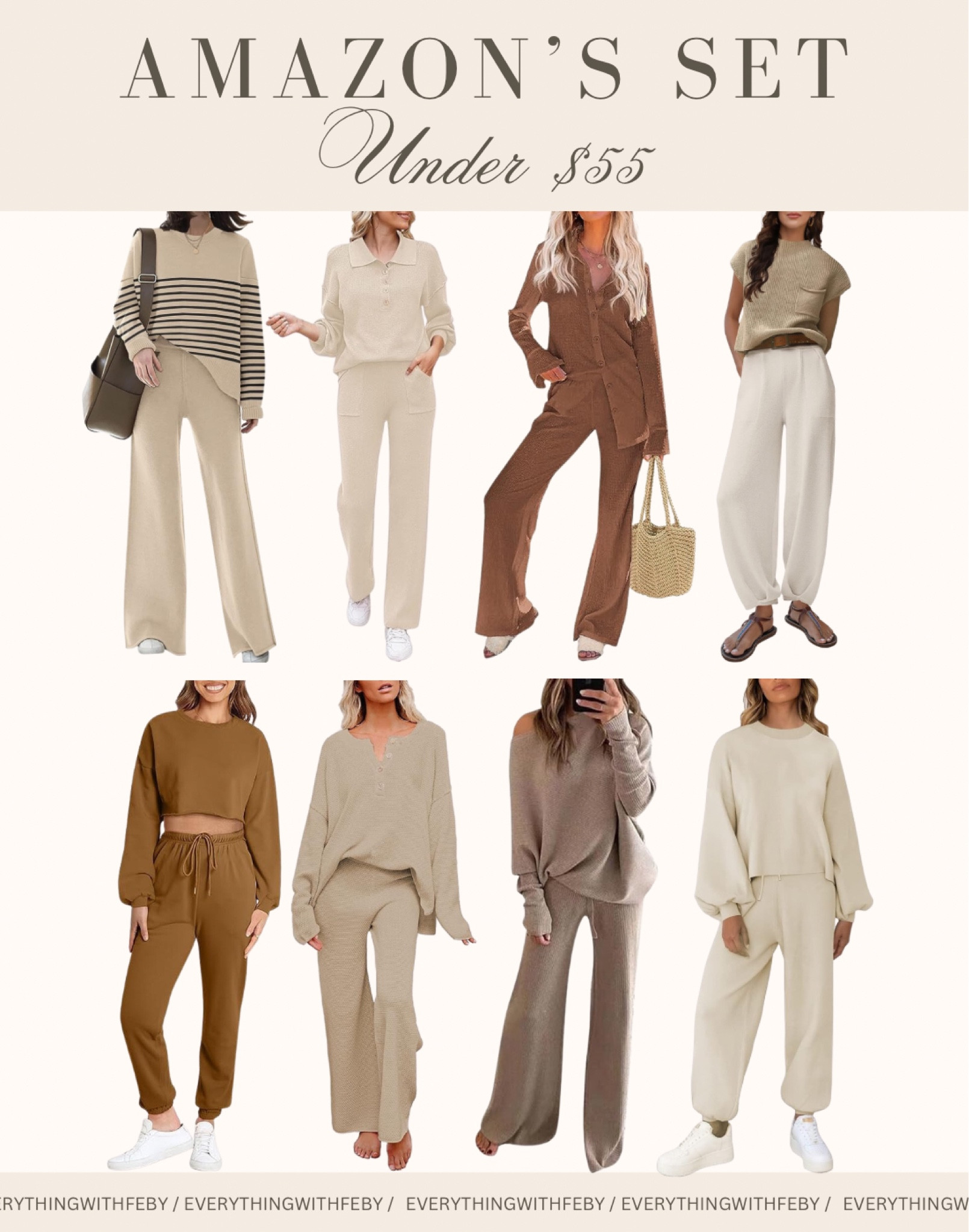 Amazon Loungewear Set Under $55

Amazon women set, airport outfit inspo, pajamas set, amazon fashion, fall fashion, fall outfit inspo, ootd, outfit ideas, amazon looks

#LTKFind #LTKover40 #LTKunder100