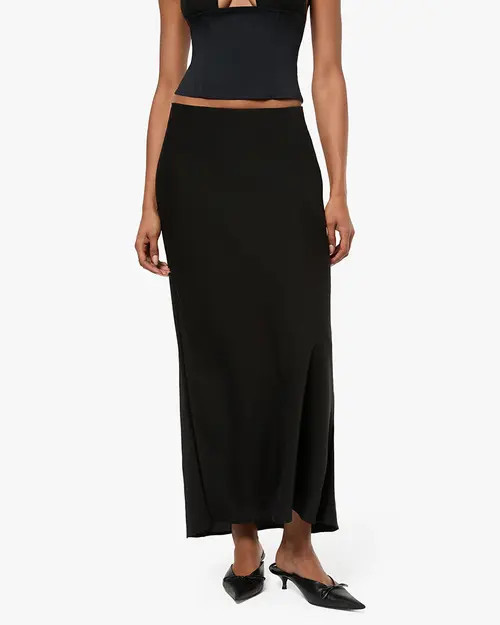 WeWoreWhat Silky Slip Skirt in Black at Nordstrom, Size 0 | Nordstrom