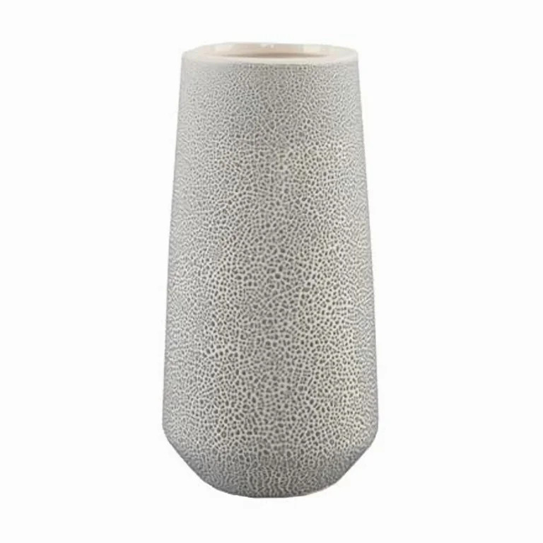 Flora Bunda CT256E-GY 8' H Leather Finish Ceramic Vase Planter,Grey | Walmart (US)