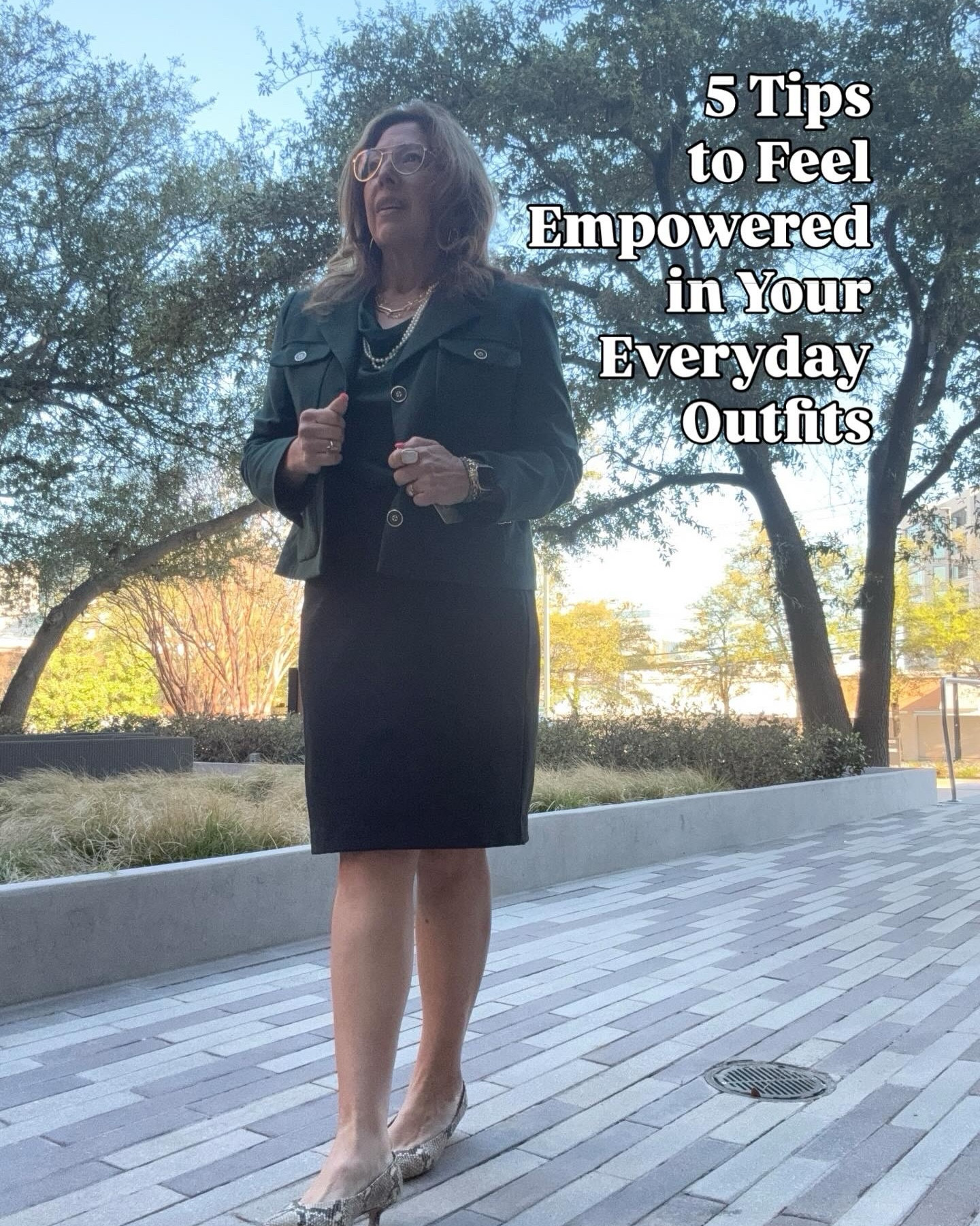 5 Tips to Feel Empowered in Your Everyday Outfits

What if your outfit could make you feel like empowered and confident. You are the CEO of your own life, handling deadlines, kids, and coffee runs with total ease. 

As a stylist with ten years of experience, I’ve learned that empowerment starts in your closet. 

👉🏼Swipe for 5 tips to feel empowered daily, no matter how packed your schedule is. Drawing from real client stories in my book, “The Style Advantage: I Say What HR Can’t.”

1. Prioritize Comfort with Edge: Choose breathable fabrics. When you wear piece that fit appropriately and move with you you can look boardroom ready at any time.
2. Layer for Versatility: By simply adding a bomber or moto jacket, layering with a cardigan or blazer, you can transition from office to evening without missing a beat.
3. Own Your Colors: Wear what you love and feel fantastic in. Choose colors that empower you instead of blend in. Colors can boost your energy and command attention.
4. Invest in Staples: A great pair of jeans or a tailored top can anchor 10+ outfits, freeing up mental space for what matters.
5. Affirm Your Style: Mirror check with a positive mantra. It may feel silly at first but thinking and speaking positively to yourself can have an impact. Try “I look good, I feel good” and to carry that empowerment all day.

Want personalized empowerment? Book a virtual Style Inspo Session, by typing INSPO in the comments, or check out my book (link in bio). 
#Empowered #WomenInBusiness #StyleTips #ProfessionalPresence 

#LTKWorkwear #LTKvlog #LTKootd