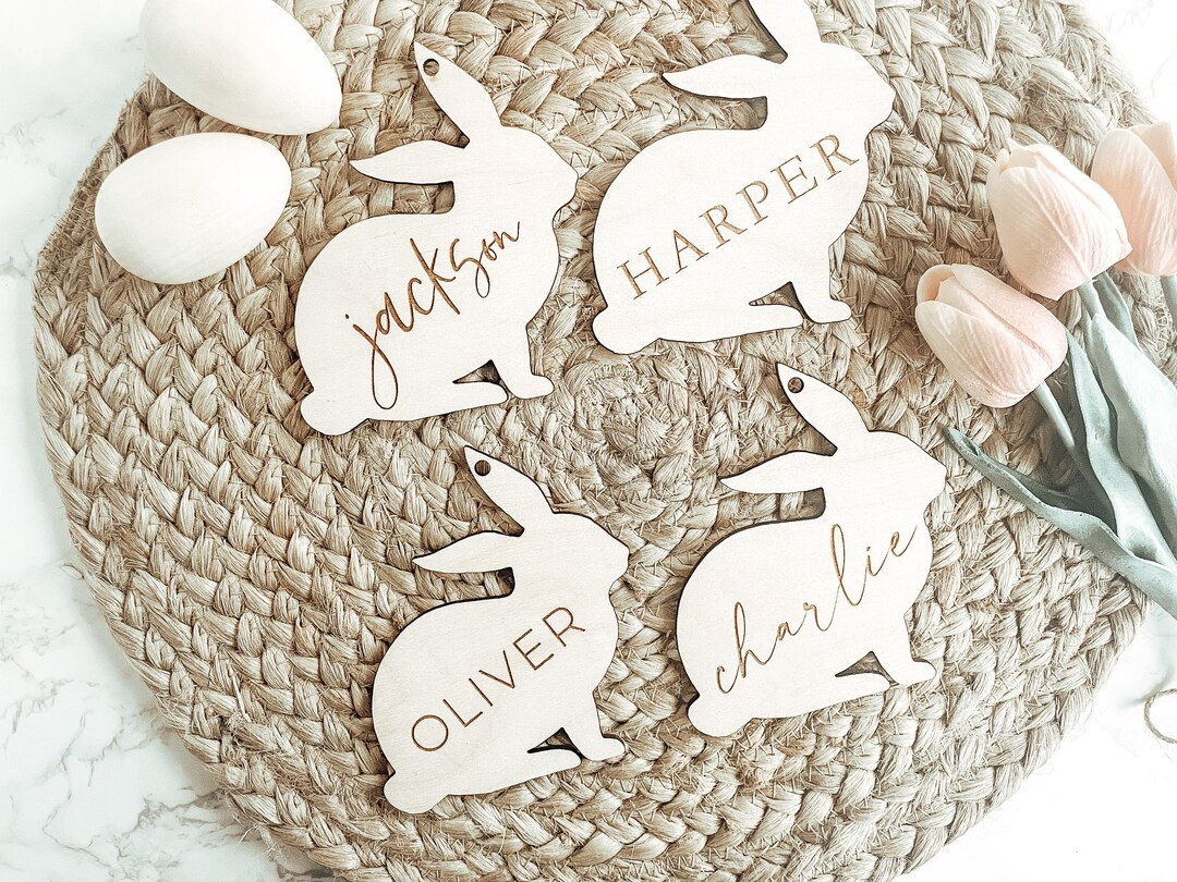 Easter Basket Tags Easter Basket Name Tag Personalized - Etsy | Etsy (US)